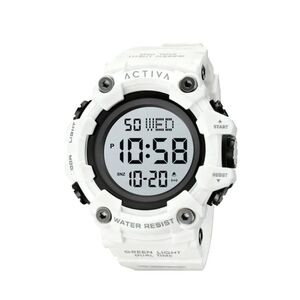 Activa White Digital Outdoor Sports Watch